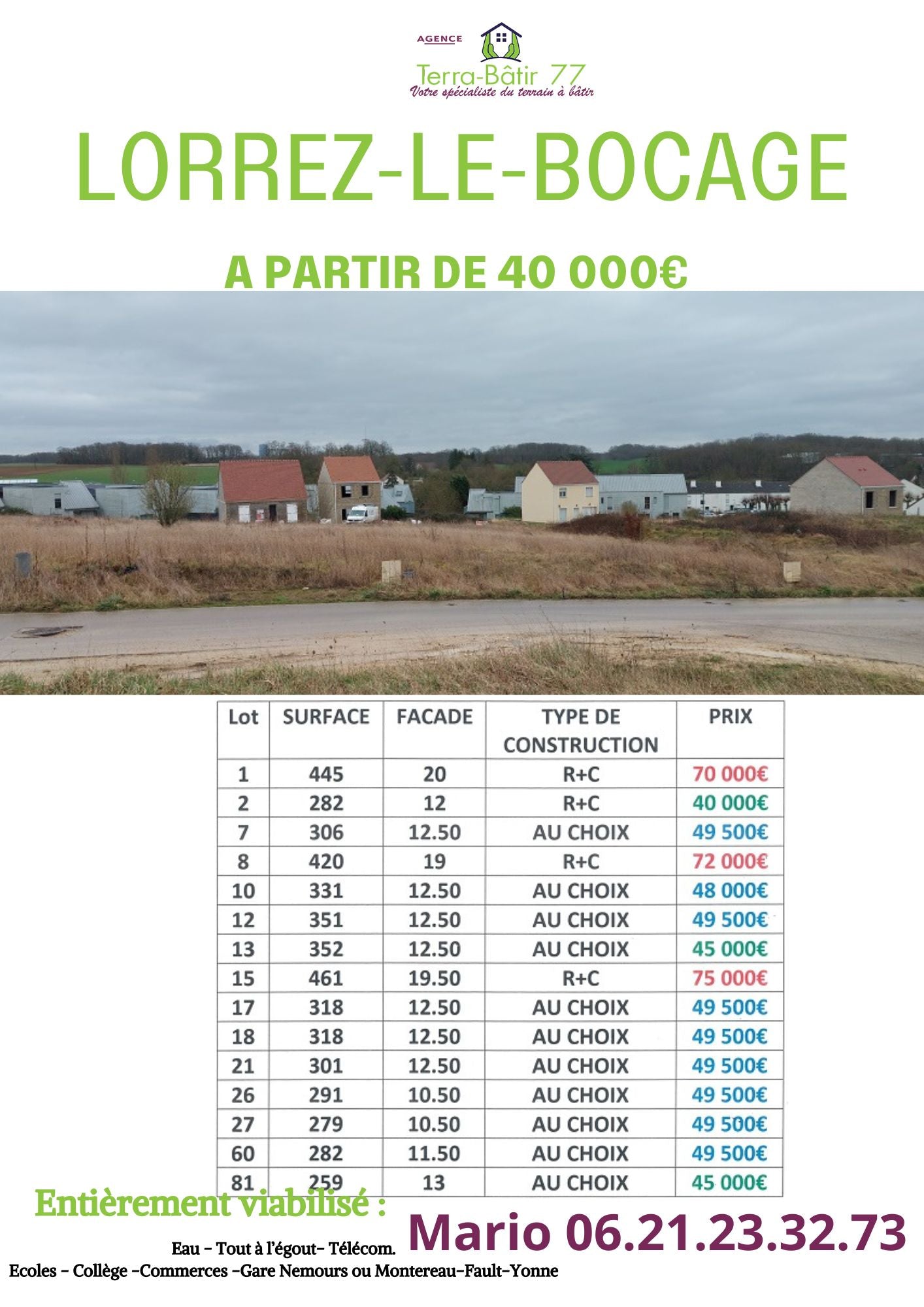 LORREZ LE BOCAGE (lotissement)