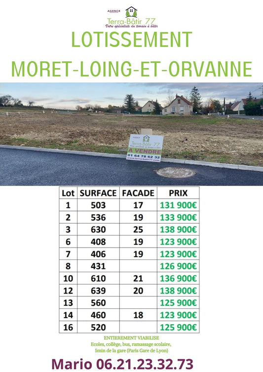 MORET-SUR-LOING (Lotissement)